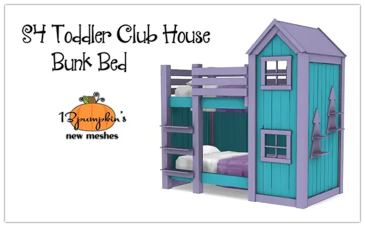 toddler clubhouse bed 23 Sims 4 Bunk Bed CC & Mods