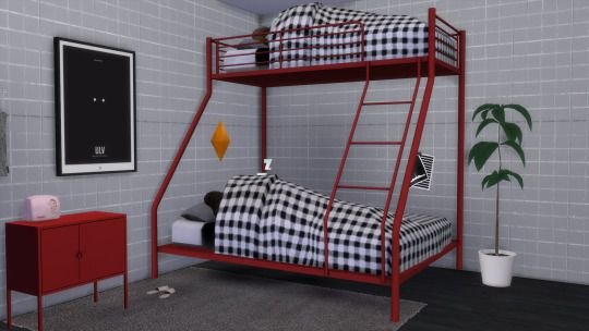 vello loft bd 23 Sims 4 Bunk Bed CC & Mods