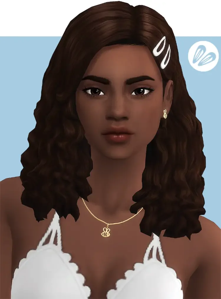 09 mercedes hair sims 4 screenshot 27 Best Sims 4 Curly Hair CC