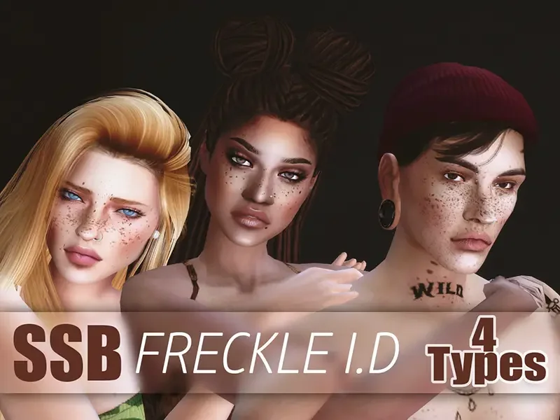 10. SSB Freckle ID 19 Best Sims 4 Freckles Mods & CC