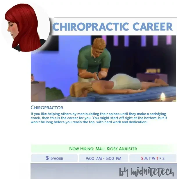 Chiropractor 40 Best Sims 4 Career Mods