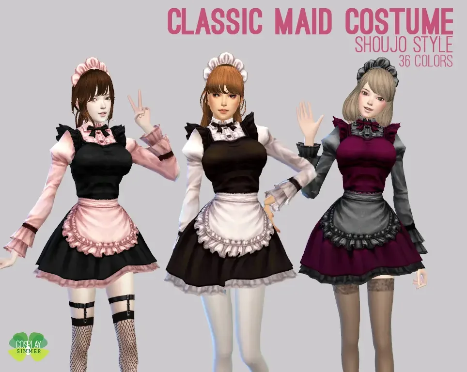 Classic 1930s Maid Uniform Set SIMS 4 11 Sims 4 Maid Uniform CC & Mods