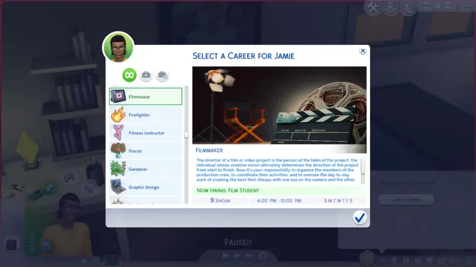 Filmmaker 40 Best Sims 4 Career Mods