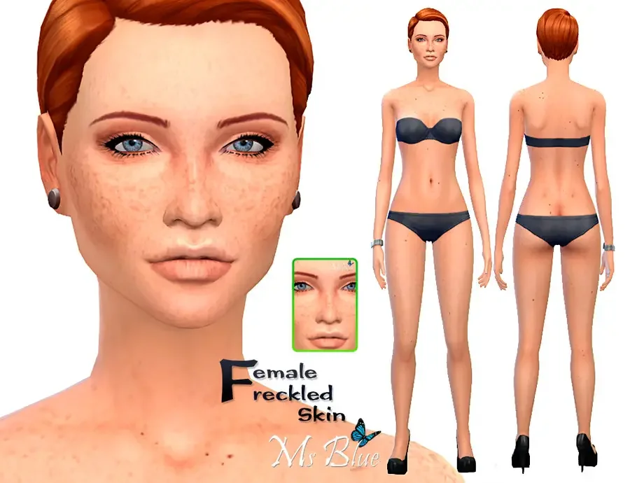 Freckled Female Skin 19 Best Sims 4 Freckles Mods & CC