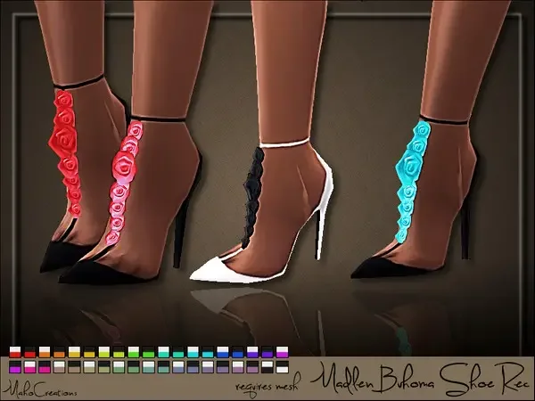 Madlen Bradford Boots Recolors 27 Sims 4 Shoes Mods & CC