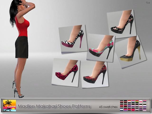Madlen Irresistible Makahari Shoes 27 Sims 4 Shoes Mods & CC