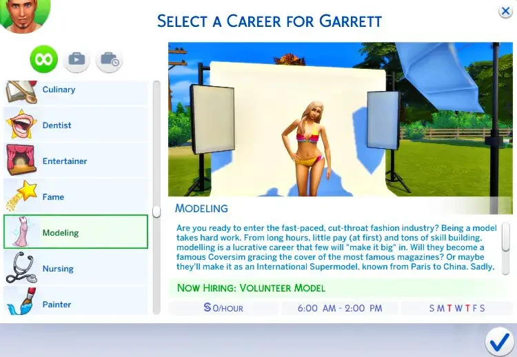 Modeling 40 Best Sims 4 Career Mods