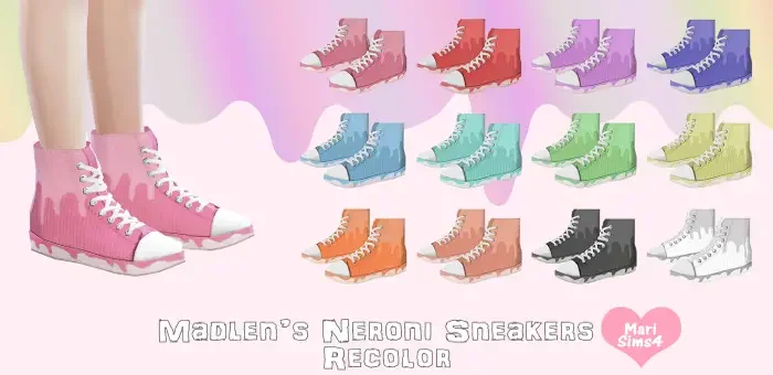 Neroni Sneakers Recolors For Males 27 Sims 4 Shoes Mods & CC
