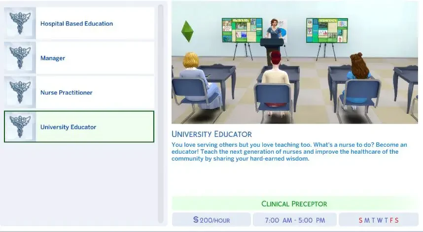 Nursing Career 40 Best Sims 4 Career Mods
