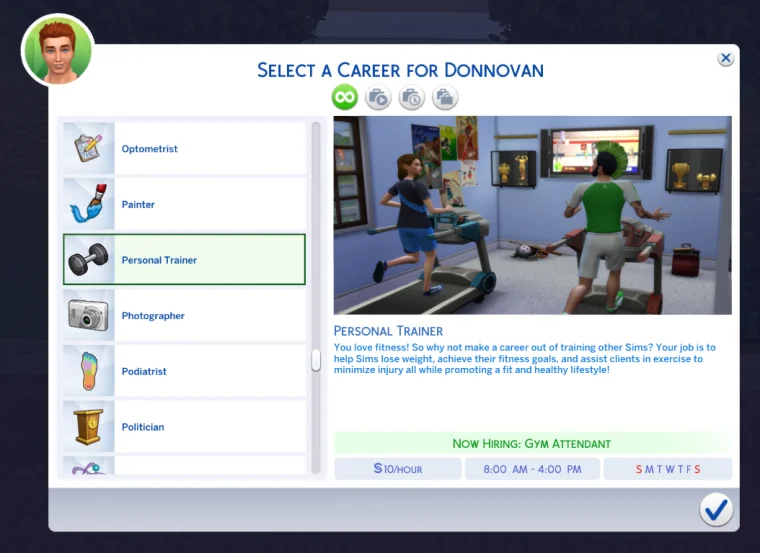 Personal Trainer 40 Best Sims 4 Career Mods