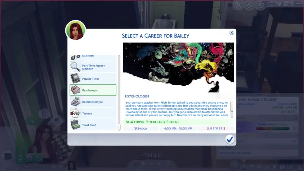 Psychologist 40 Best Sims 4 Career Mods