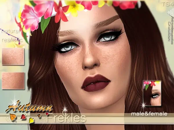Soft Face Freckles HQ 19 Best Sims 4 Freckles Mods & CC