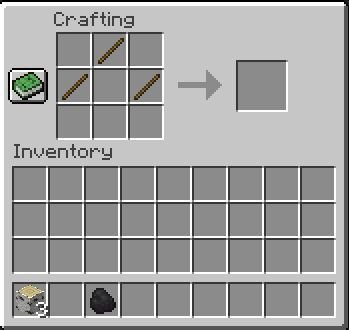 Step 2 Place the sticks How to Make a Campfire in Minecraft?