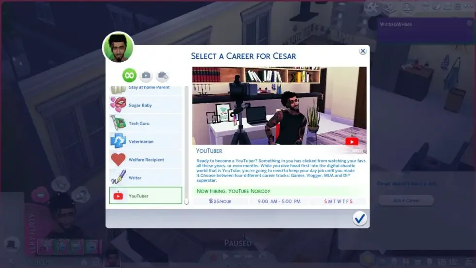 YouTuber 40 Best Sims 4 Career Mods