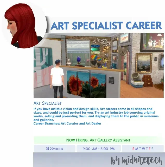 art spcialist career 40 Best Sims 4 Career Mods