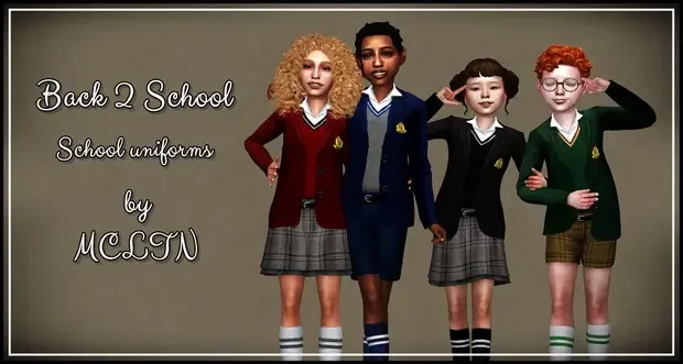 back to school kids uniform sims mod 19 Sims 4 School Uniform CC + Mods