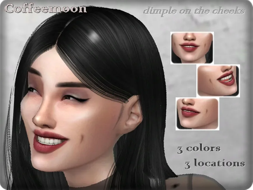 coffeemoon sims mod 17 Sims 4 Dimples CC & Mods