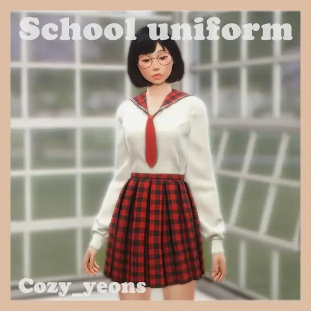 cozy yeons school uniform simsmod 19 Sims 4 School Uniform CC + Mods