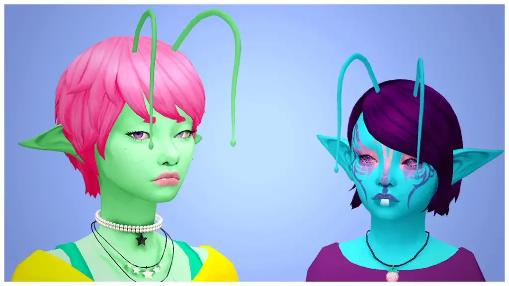 dangly antennae sims mod 15 Sims 4 Alien-Themed CC & Mods