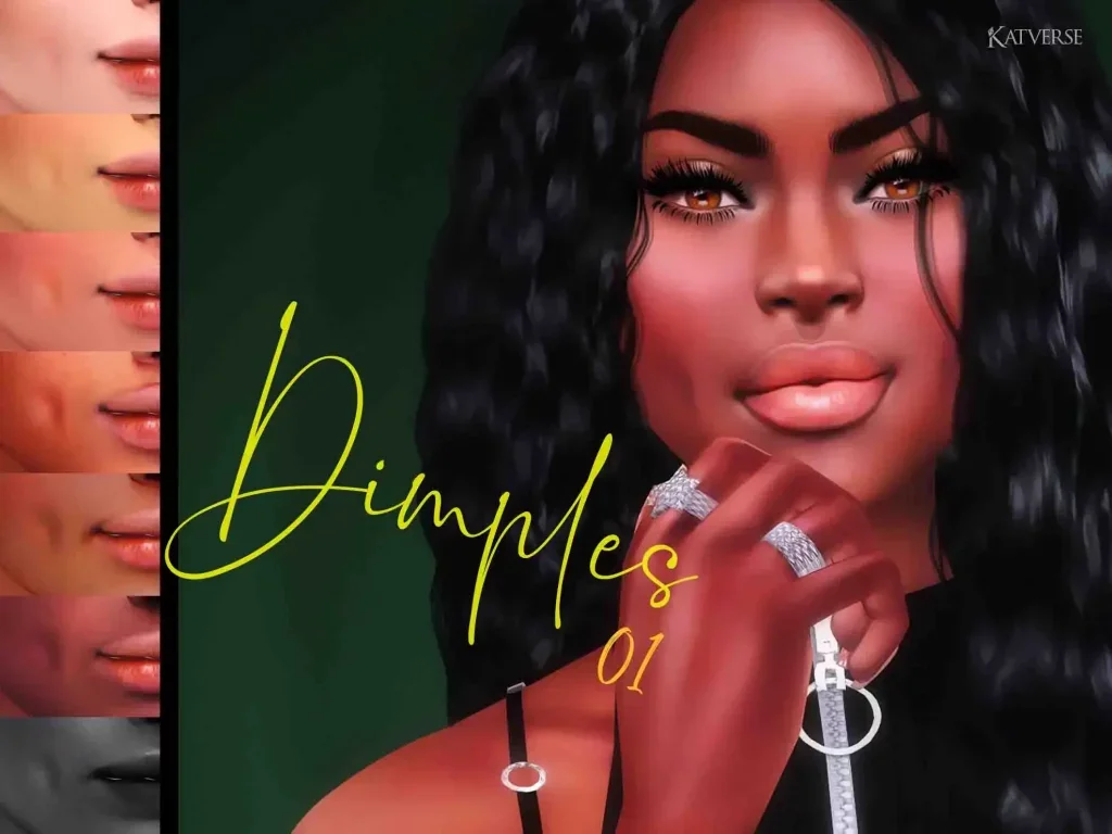 dimples 01 katverse simsmod 17 Sims 4 Dimples CC & Mods
