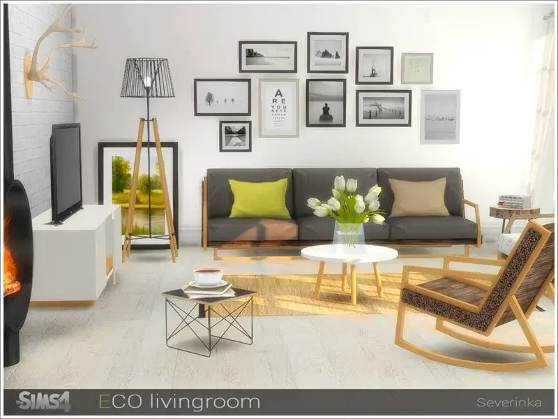 eco living room sims mod 27 Sims 4 Furniture Mods & CC Packs