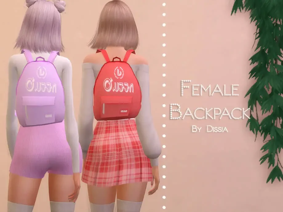 female backpack sims mod 19 Sims 4 School Uniform CC + Mods