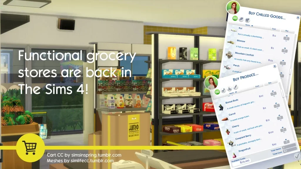 grocery mods sims4 Sims 4 Grocery Mod – How to Shop for Groceries?
