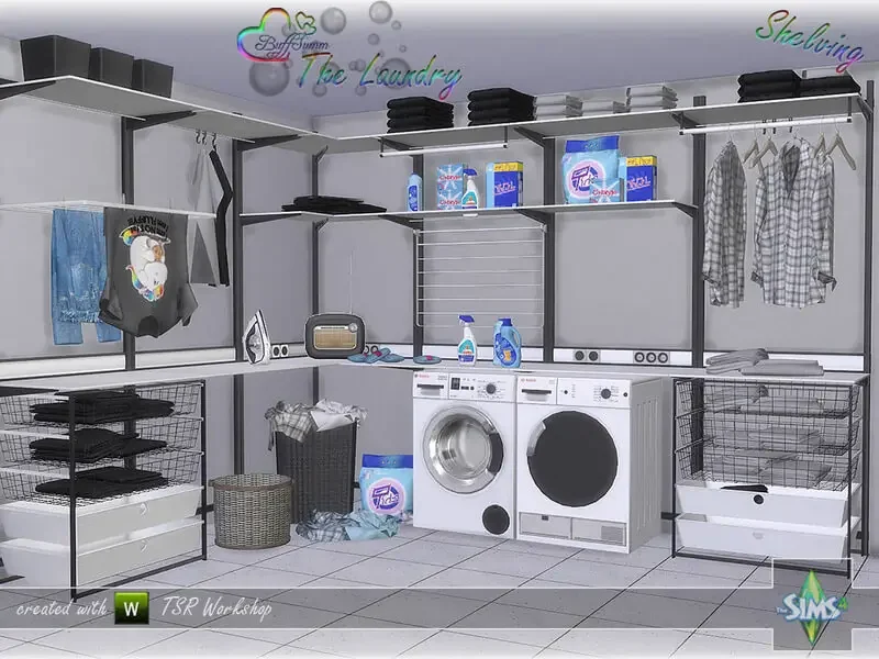 laundry sims mod 27 Sims 4 Furniture Mods & CC Packs