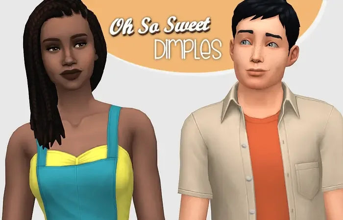 oh sa sweet dimples sims mod 17 Sims 4 Dimples CC & Mods