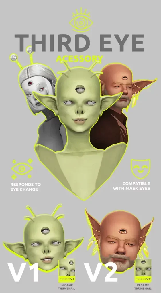 third eye sims mod 15 Sims 4 Alien-Themed CC & Mods
