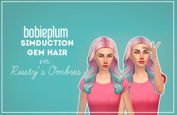 02 gem hair sims 4 cc screenshot 15 Kawaii Sims 4 CC & Mods
