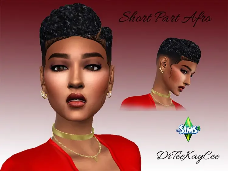 02 short parted anime cc sims4 10 Best Sims 4 Black Hair CC
