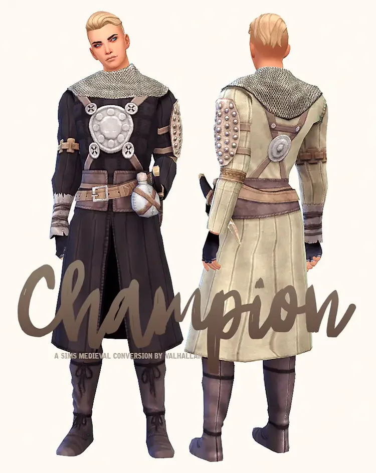 06 champion the sims medieval conversion by valhallan sims 4 cc 21 Best Sims 4 Fantasy Mods & CC Pack