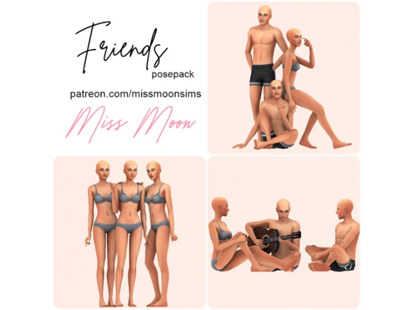 11 25 Best Group Poses For Sims 4