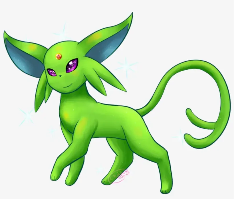 972 9722411 shiny espeon by alexxxa4 shiny espeon male 21 Best Green Shiny Pokémon