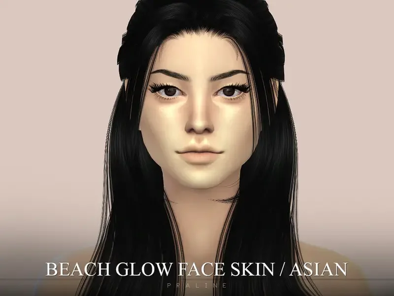 Beach Glow Asian Face Skin 29 Best Asian CC & Mods for The Sims 4