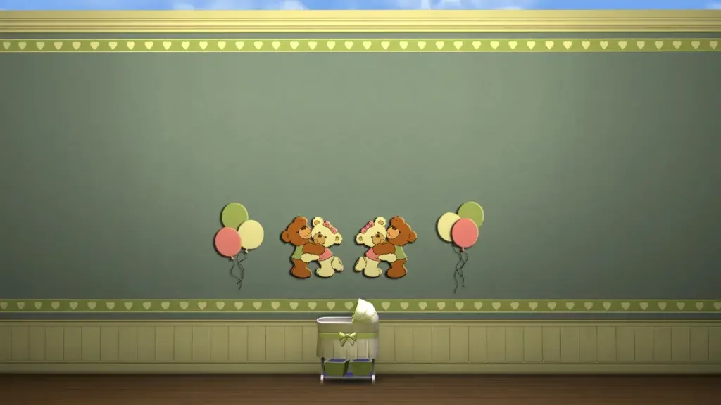 Bears And Balloons Nursery Walls 25 Best Sims 4 Nursery Room CC & Mods