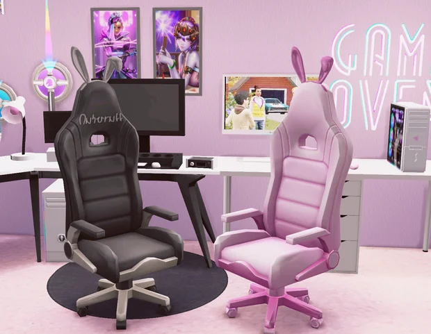 Bunny Gaming Chair 21 Sims 4 Computers Custom Content