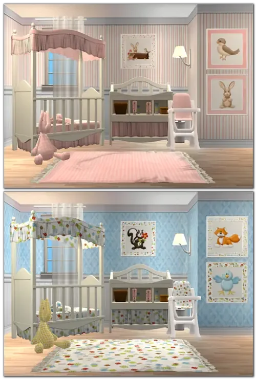 Complete Nursery Sets by 13 pumpkin 1 25 Best Sims 4 Nursery Room CC & Mods