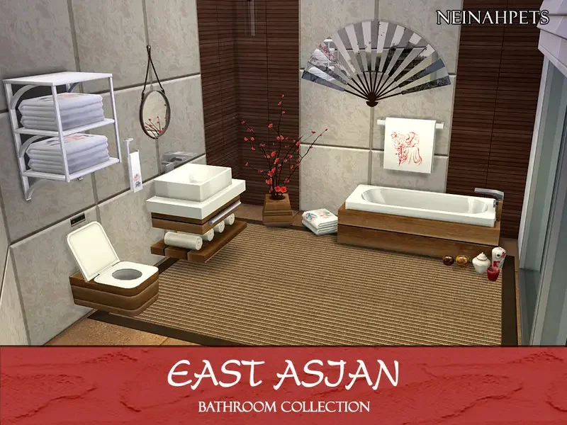 East Asian Bathroom Accessories Bath Towel 29 Best Asian CC & Mods for The Sims 4