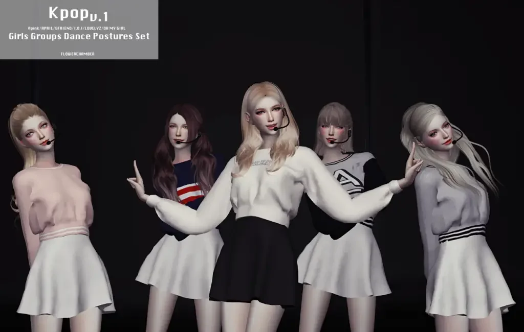 K pop Girl Group Dance Poses 20 Best Sims 4 K-pop CC & Mods