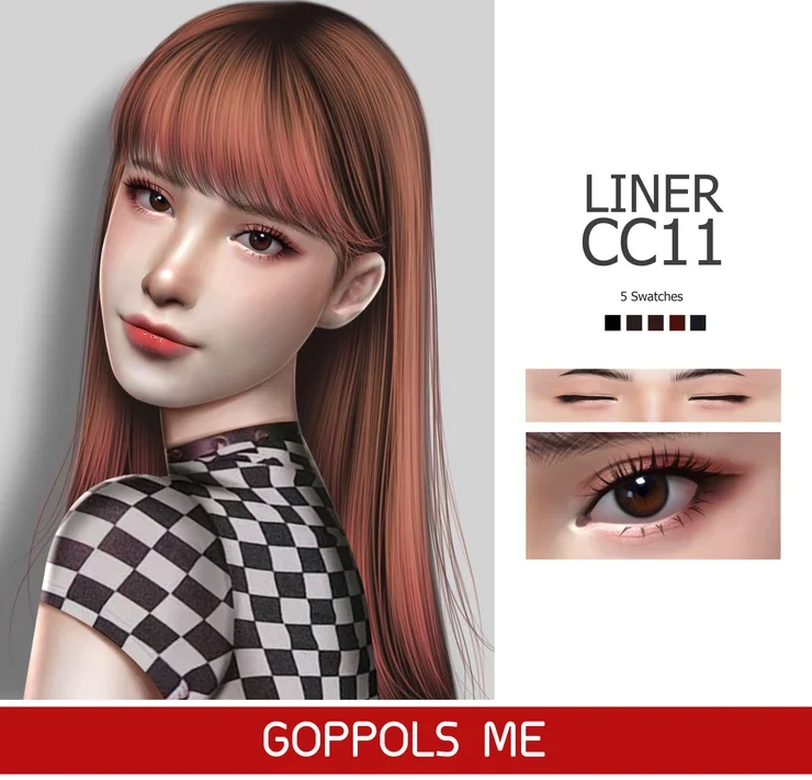 Liner CC11 20 Best Sims 4 K-pop CC & Mods