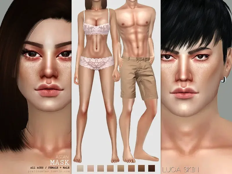 Lucas Asian Skin Mask 29 Best Asian CC & Mods for The Sims 4