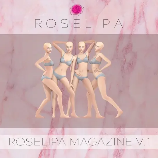 Magazine Men V.1 by Roselipa Issue 25 Best Group Poses For Sims 4