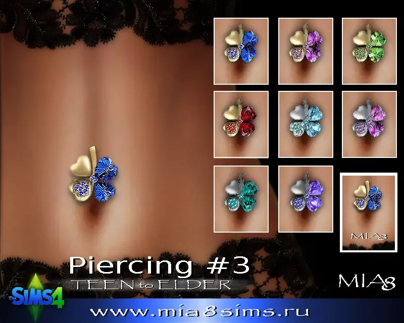 Mia8 ts4 Piercing F03 35 Best Sims 4 Piercings CC & Mods