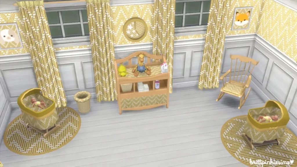 Nursery Set by Brittpinkie sims 25 Best Sims 4 Nursery Room CC & Mods