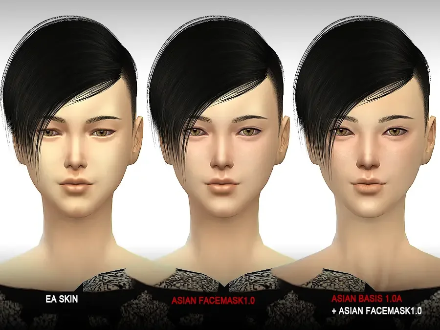 S Club WMLL TS4 Asian Facemask1.0 29 Best Asian CC & Mods for The Sims 4
