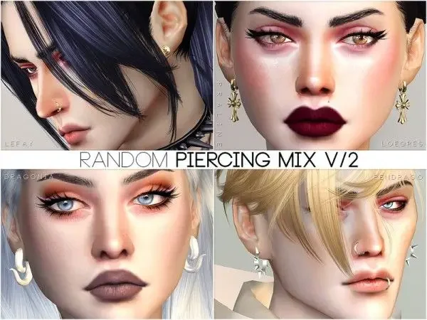 SIMS 4 PIERCING MIX 35 Best Sims 4 Piercings CC & Mods