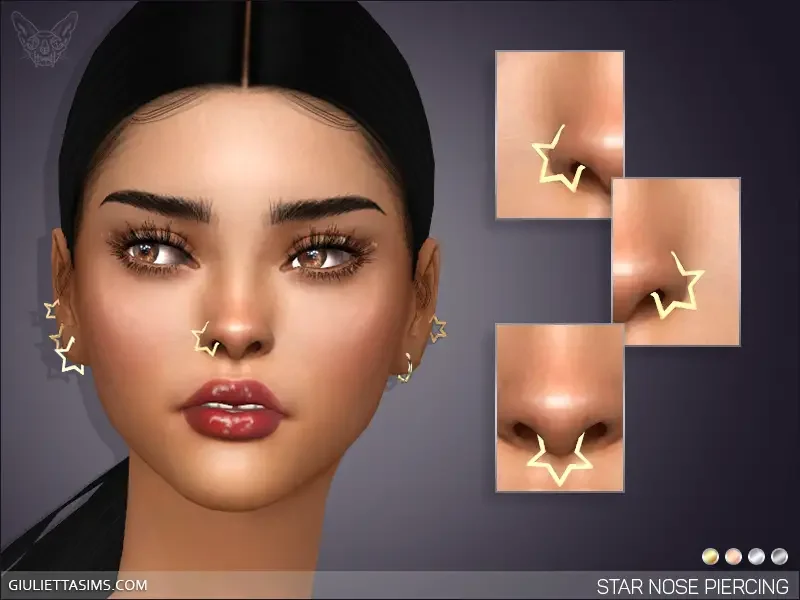 STARS Piercing Set 35 Best Sims 4 Piercings CC & Mods