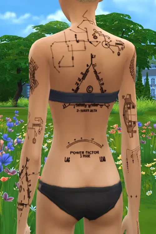 Tech Tattoo 35 Best Sims 4 Tattoos Mods & CC